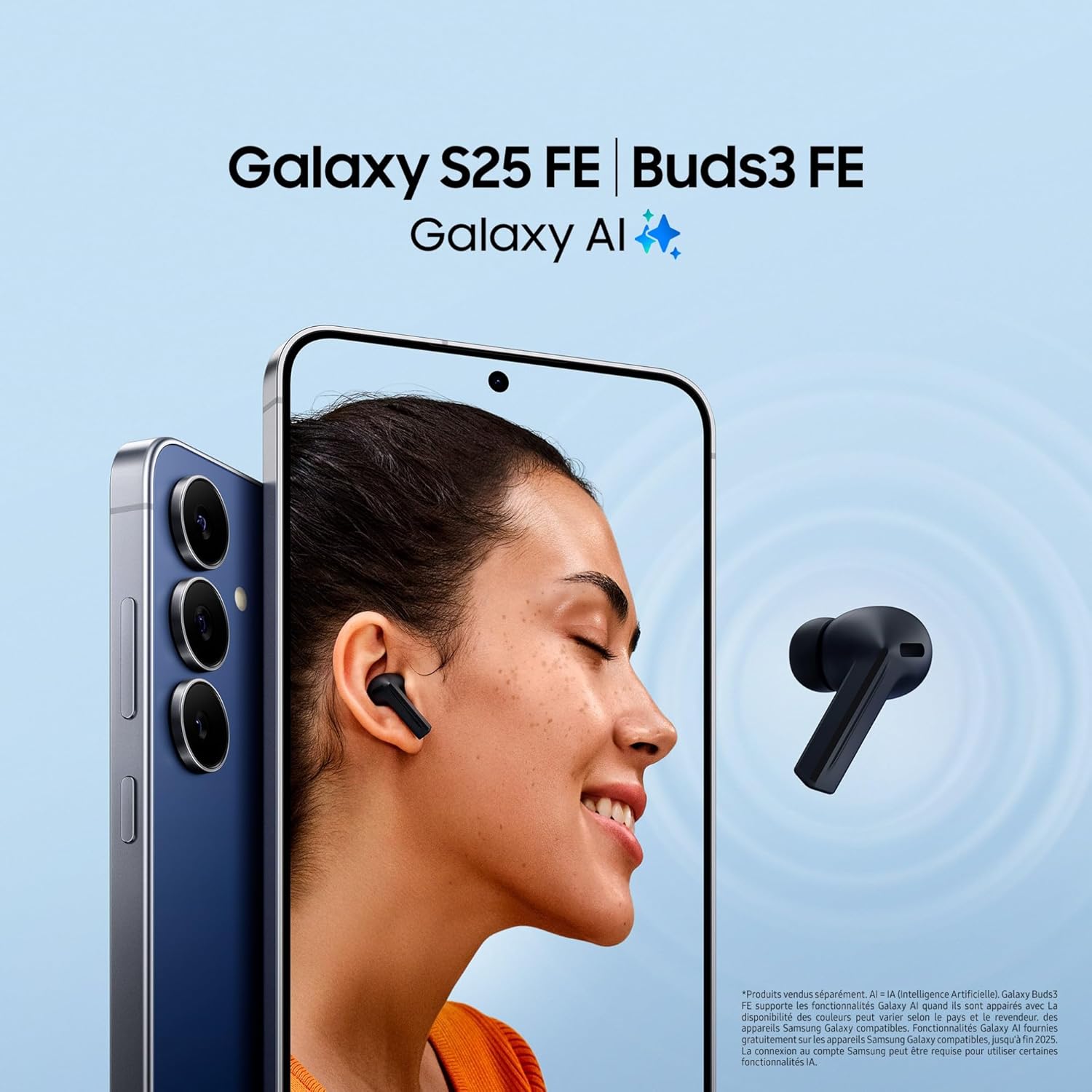 Samsung s25 Edge - Samsung Galaxy S25 FE, Smartphone Android 5G avec Galaxy AI, 256 Go, Chargeur Secteur Rapide 25W Inclus, Smartphone Débloqué, Bleu Nuit, Version FR – Image 10