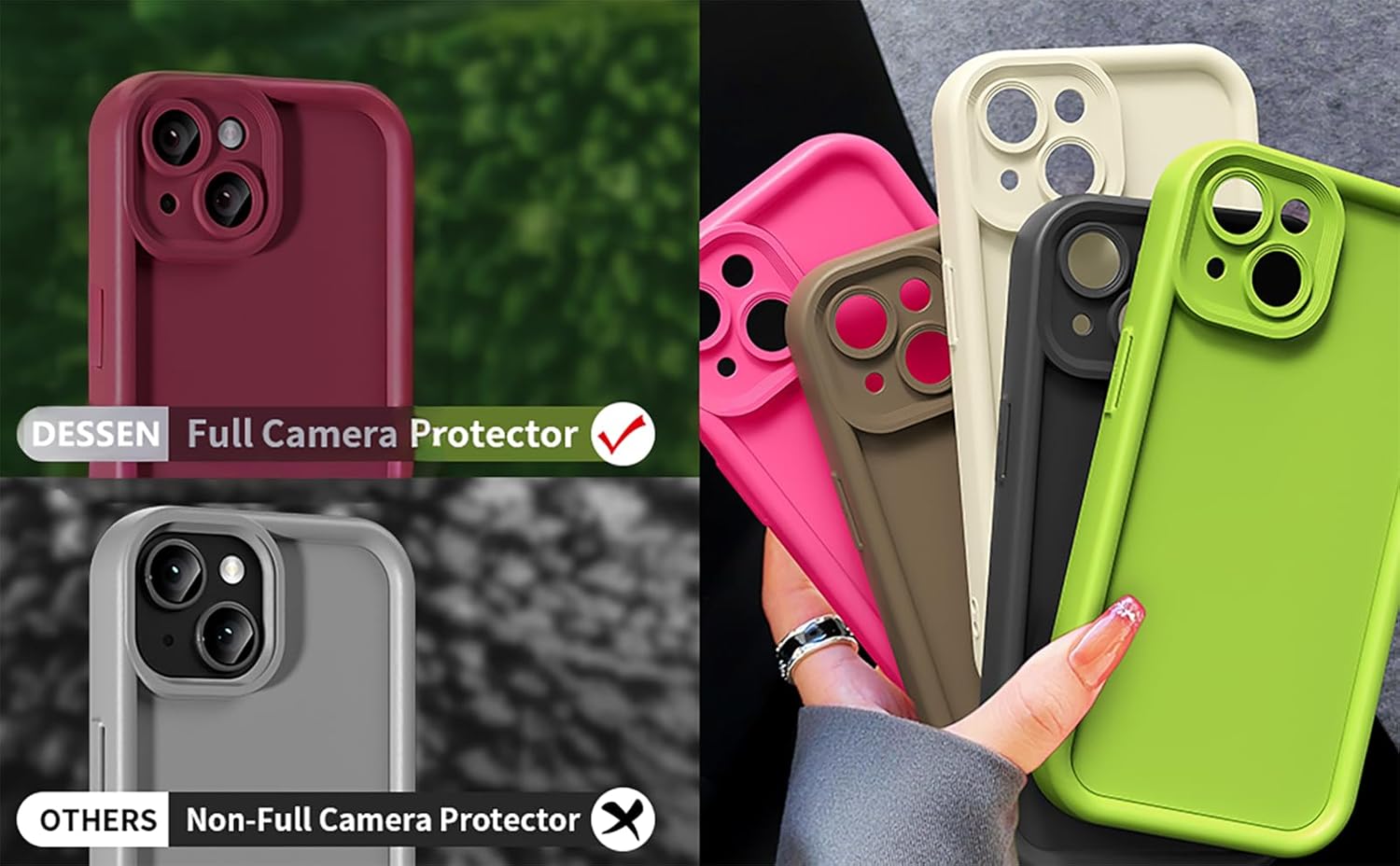 coque Samsung s25 Edge - Coque pour Samsung Galaxy S25 Edge 5G - Silicone Antichoc Housse de Protection pour Appareil Photo Portable Souple TPU Cover Bumper, Vin Rouge – Image 8