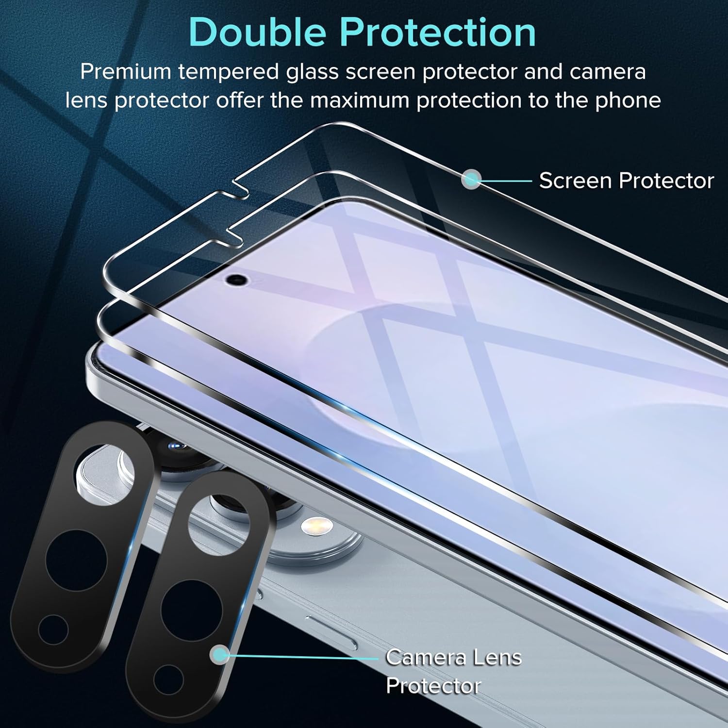 Samsung s25 Edge - ivoler Lot de 2 films de protection d'écran pour Samsung Galaxy S25 Edge 5G avec 2 films de protection d'appareil photo arrière, film en verre trempé, dureté 9H, anti-rayures, sans bulles – Image 9