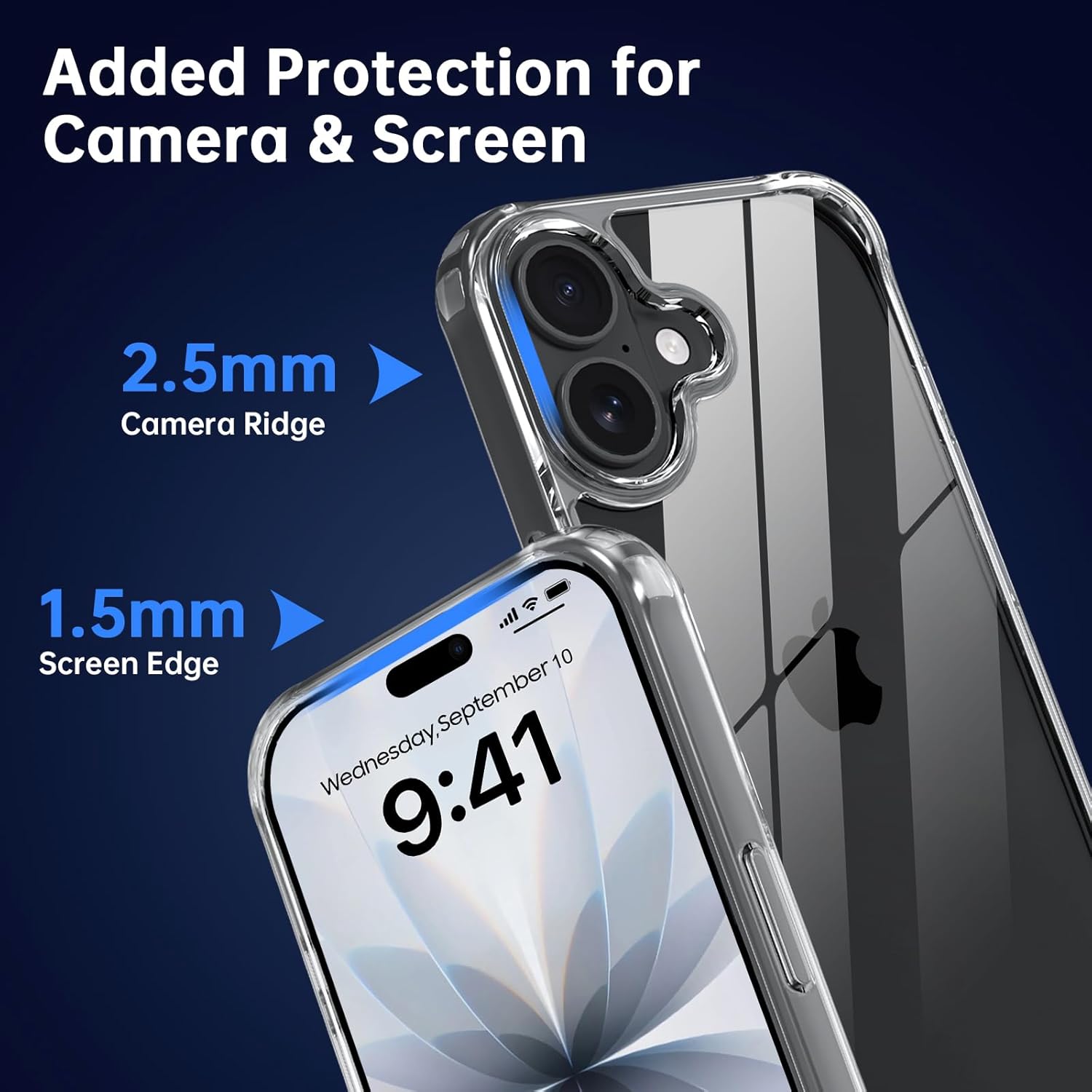 Coque iPhone 17 - Coque pour iPhone 17 avec cordon, transparente, anti-jaunissement, résistante aux chocs, coque de téléphone réglable avec lanière, coque de protection complète – Image 5