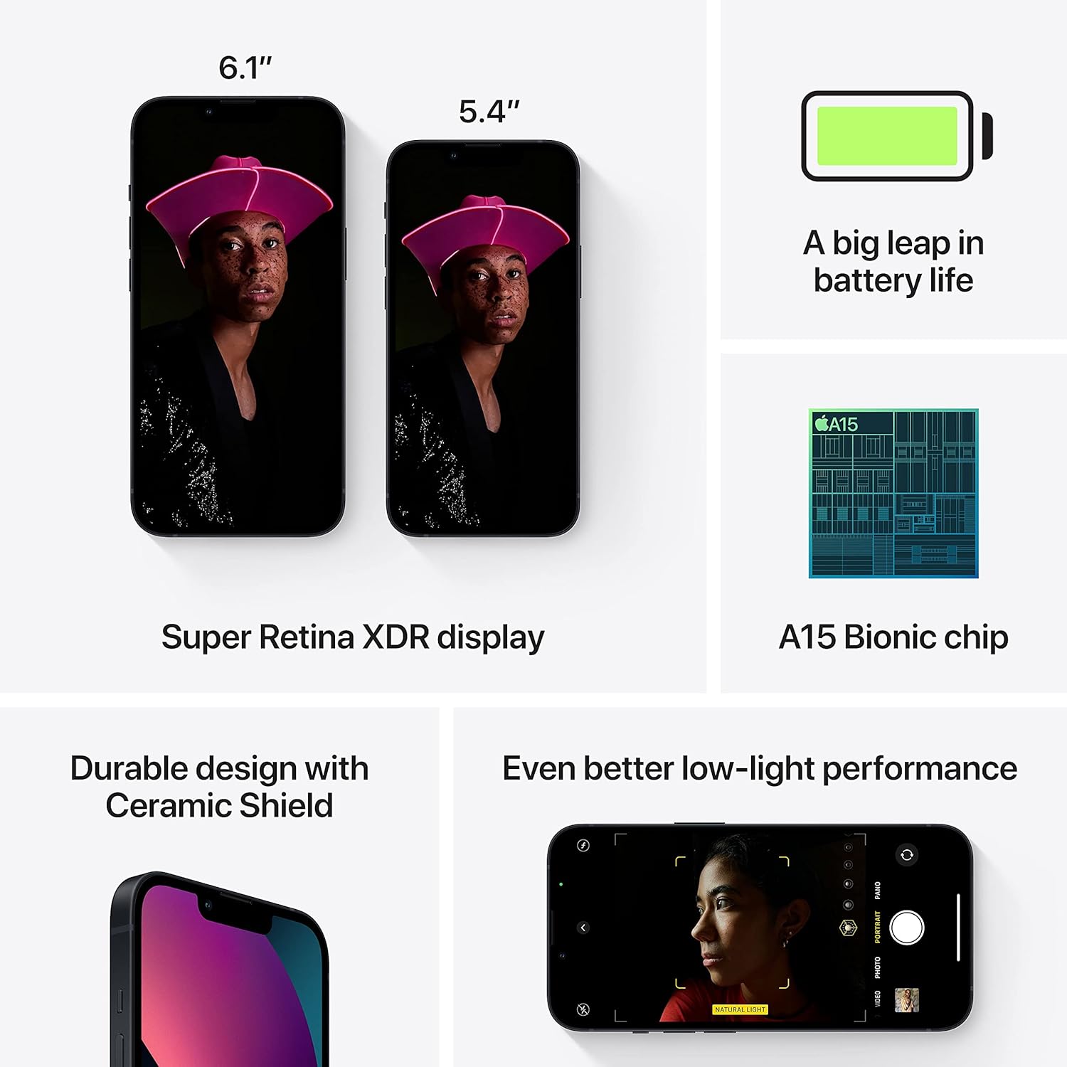 iphone 13 - Apple iPhone 13, 128 Go, minuit - (remis à neuf) – Image 8