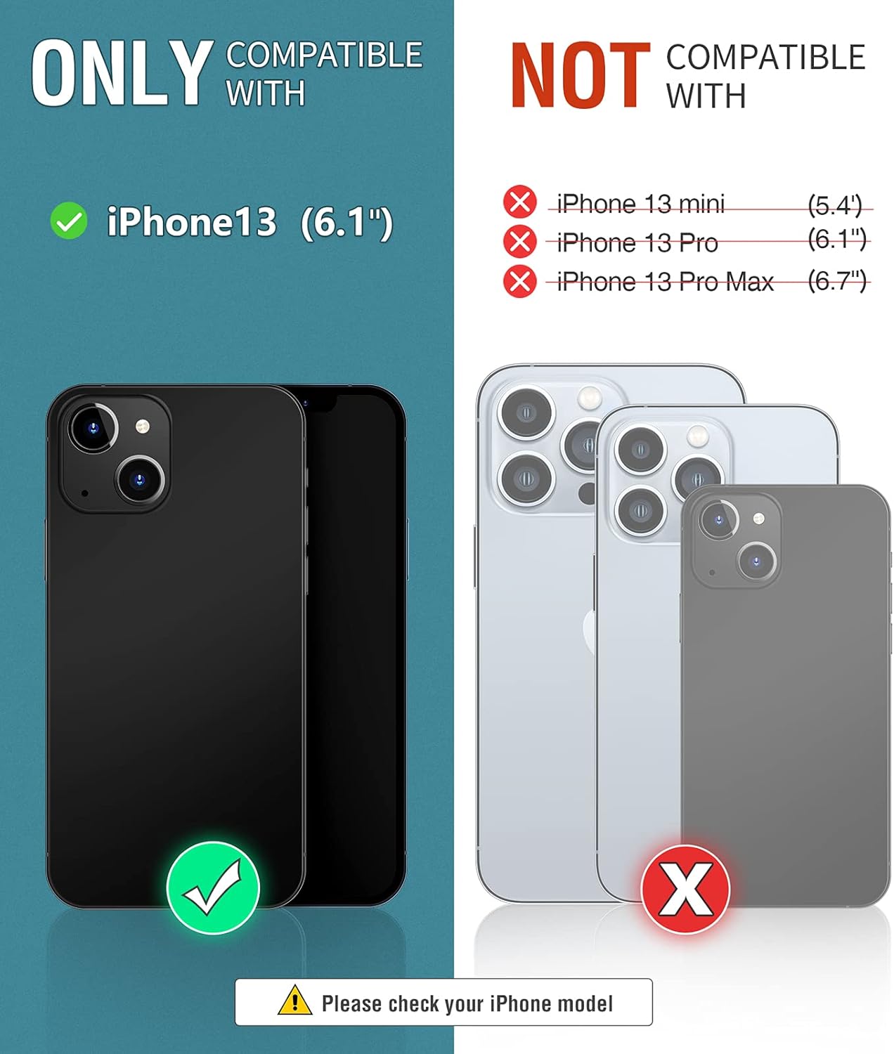 coque iphone 13 - OCASE Coque rétro pour iPhone 13 – Étui portefeuille (blocage RFID) (béquille) (emplacements pour cartes) résistant aux chocs en cuir PU TPU pour 6,1 pouces (série rétro, bleu) – Image 3