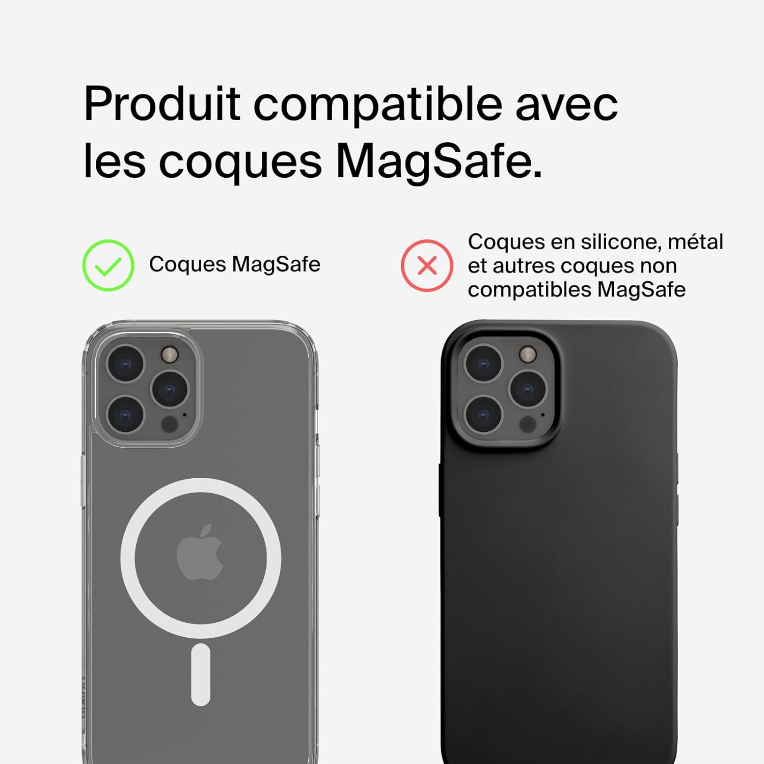 iphone 13 - Belkin BoostCharge Chargeur de voiture magnétique sans fil, support de téléphone magnétique pour voiture, compatible MagSafe, pour iPhone 17, 16, 15, 14, 13 Pro, Max, Plus, Mini (câble et chargeur inclus) – Image 7