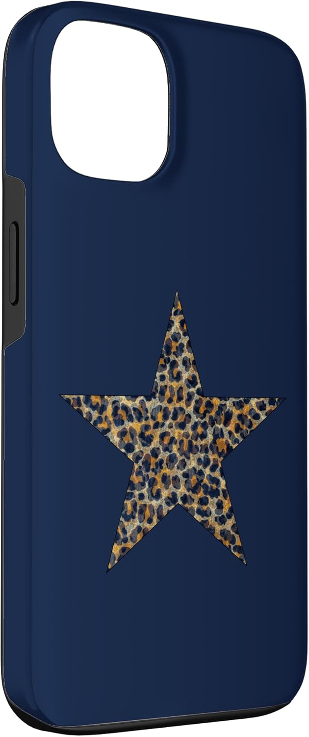 coque iphone 13 - Forme d'étoile - Coque mignonne à imprimé léopard guépard pour iPhone 13 – Image 4