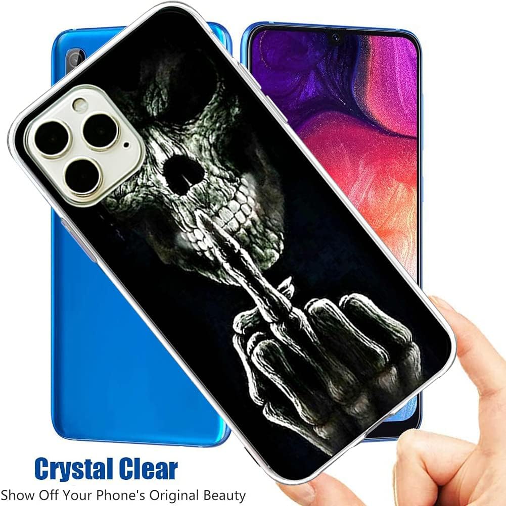 coque iphone 13 - Coque de téléphone portable Halloween compatible avec Apple iPhone 13 Transparente Antichoc Souple Silicone Anti-rayures TPU Ultra Mince Motif Fleur de Crâne – Image 7
