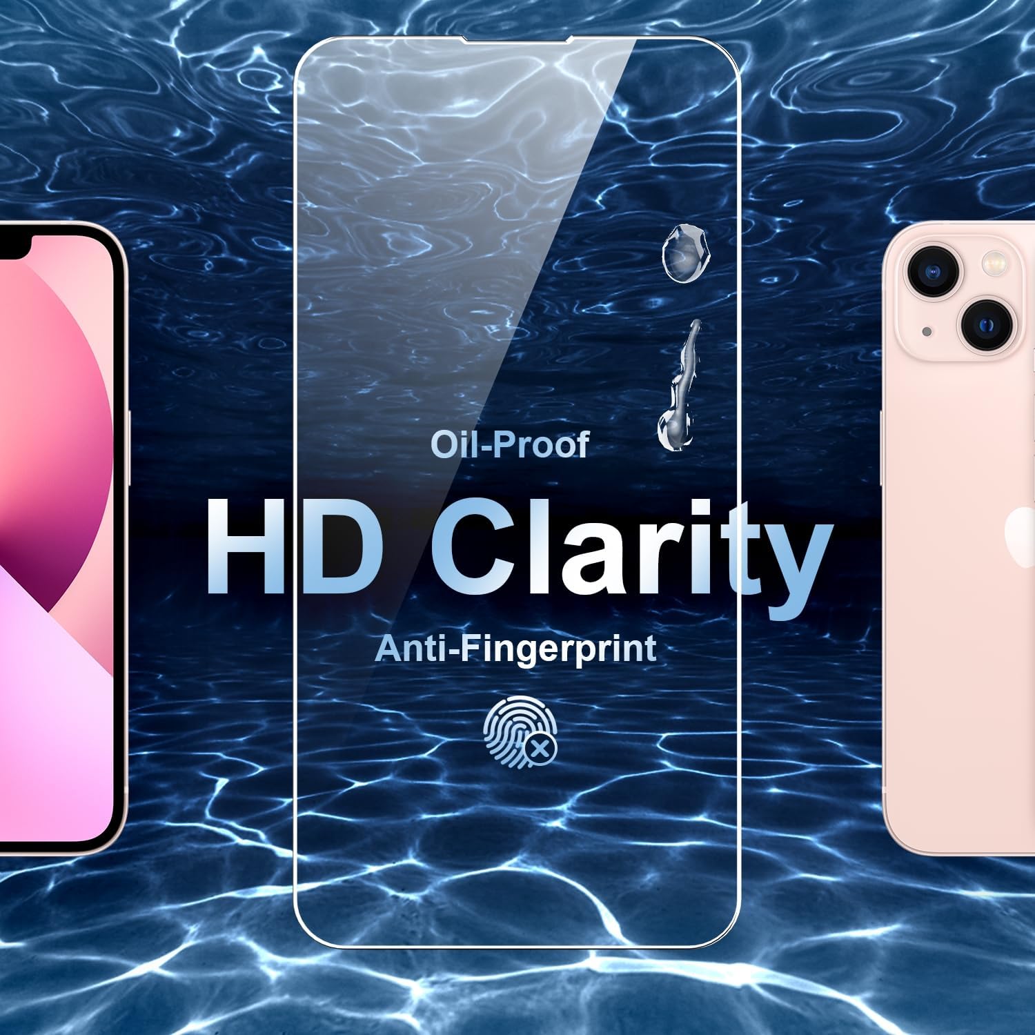 iphone 13 - SOGUDE Coque 5 en 1 pour iPhone 13 avec 2 verres trempés et 2 films de protection d'appareil photo, coque de protection antichoc avec coussin d'air intégré, fine Bumper Cover – Transparent – Image 8