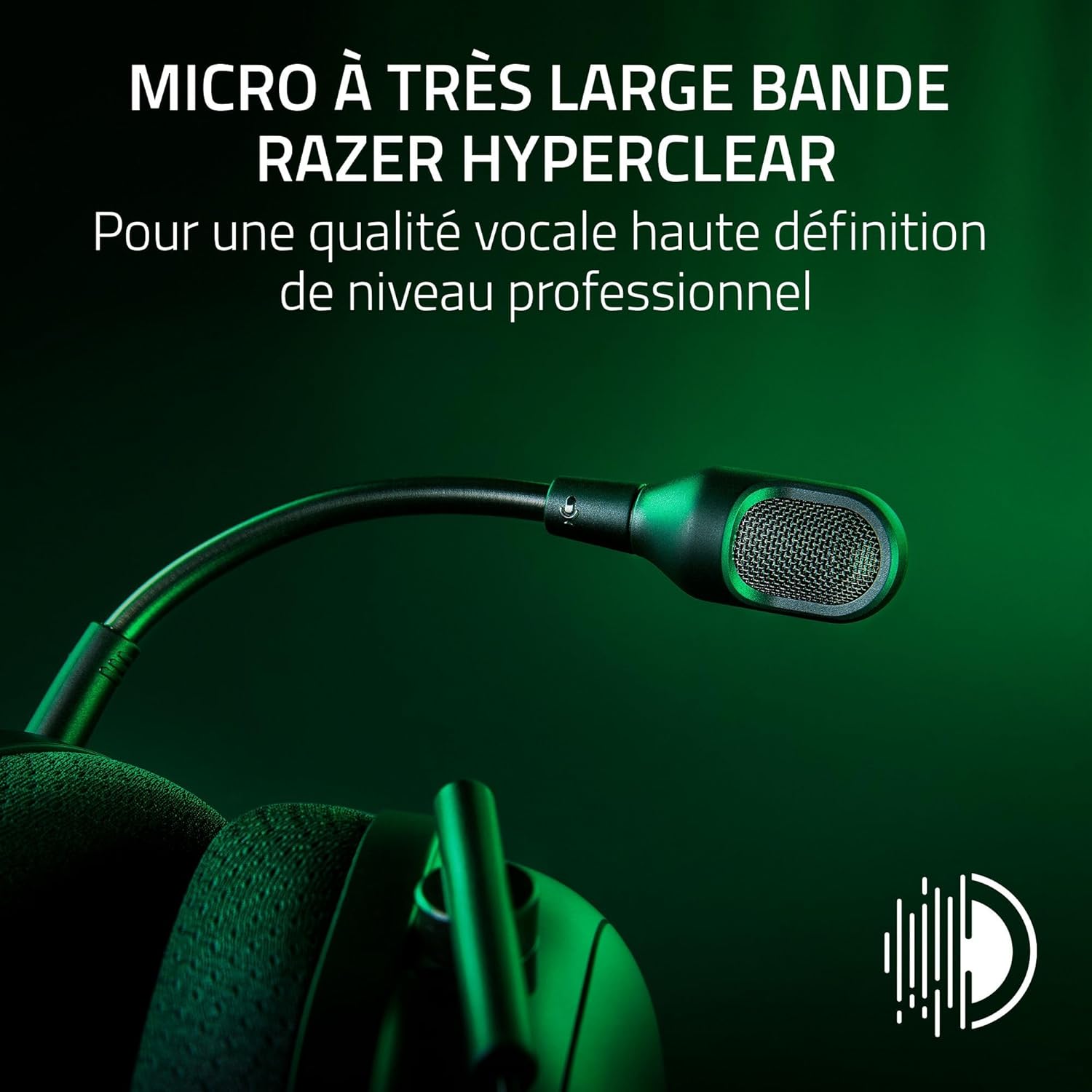 coque iphone 13 - Razer BlackShark V2 Pro (2023) pour PC - Casque sans fil E-Sports Premium (Microphone HyperClear Super Wideband, TriForce Titanium 50 mm, Bluetooth, Batterie jusqu'à 70 heures) Noir – Image 4