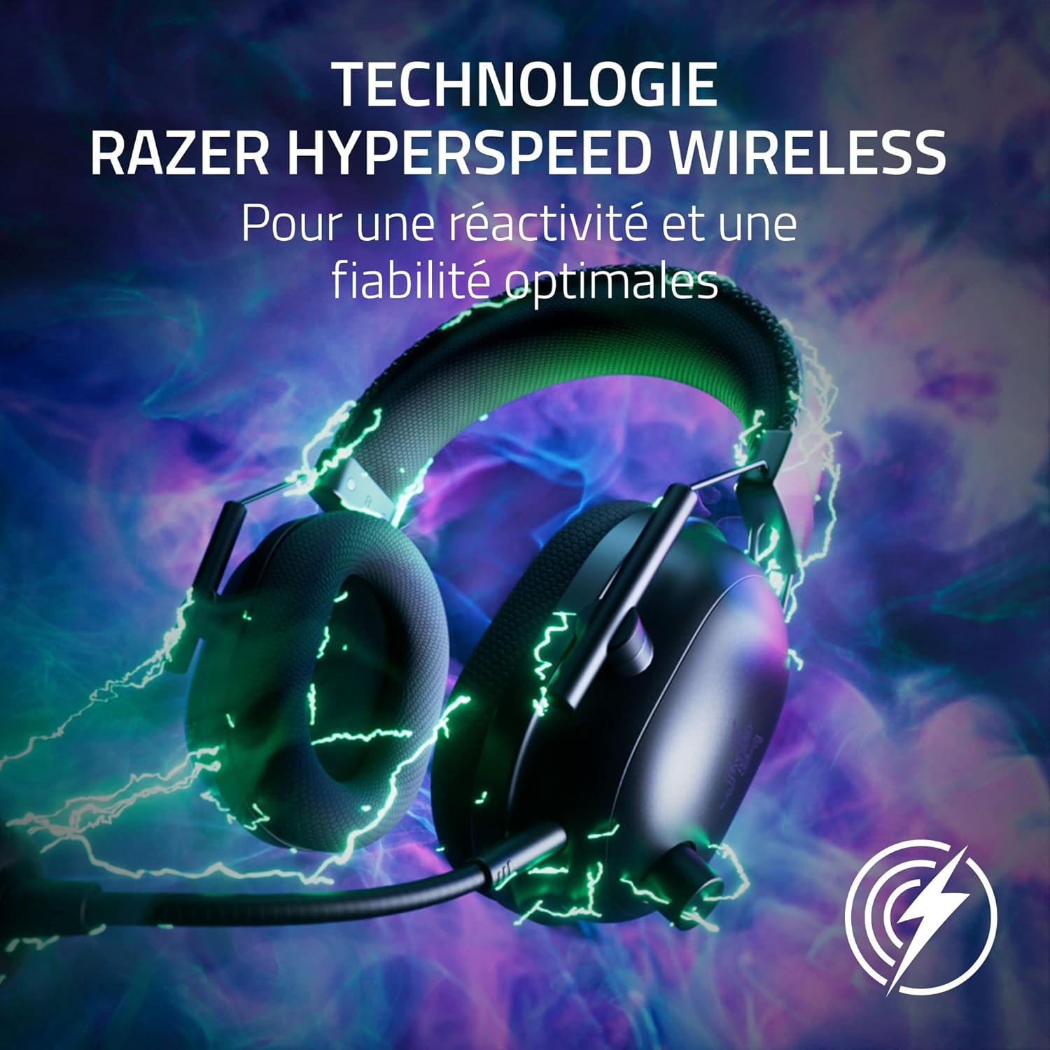coque iphone 13 - Razer BlackShark V2 Pro (2023) pour PC - Casque sans fil E-Sports Premium (Microphone HyperClear Super Wideband, TriForce Titanium 50 mm, Bluetooth, Batterie jusqu'à 70 heures) Noir – Image 8