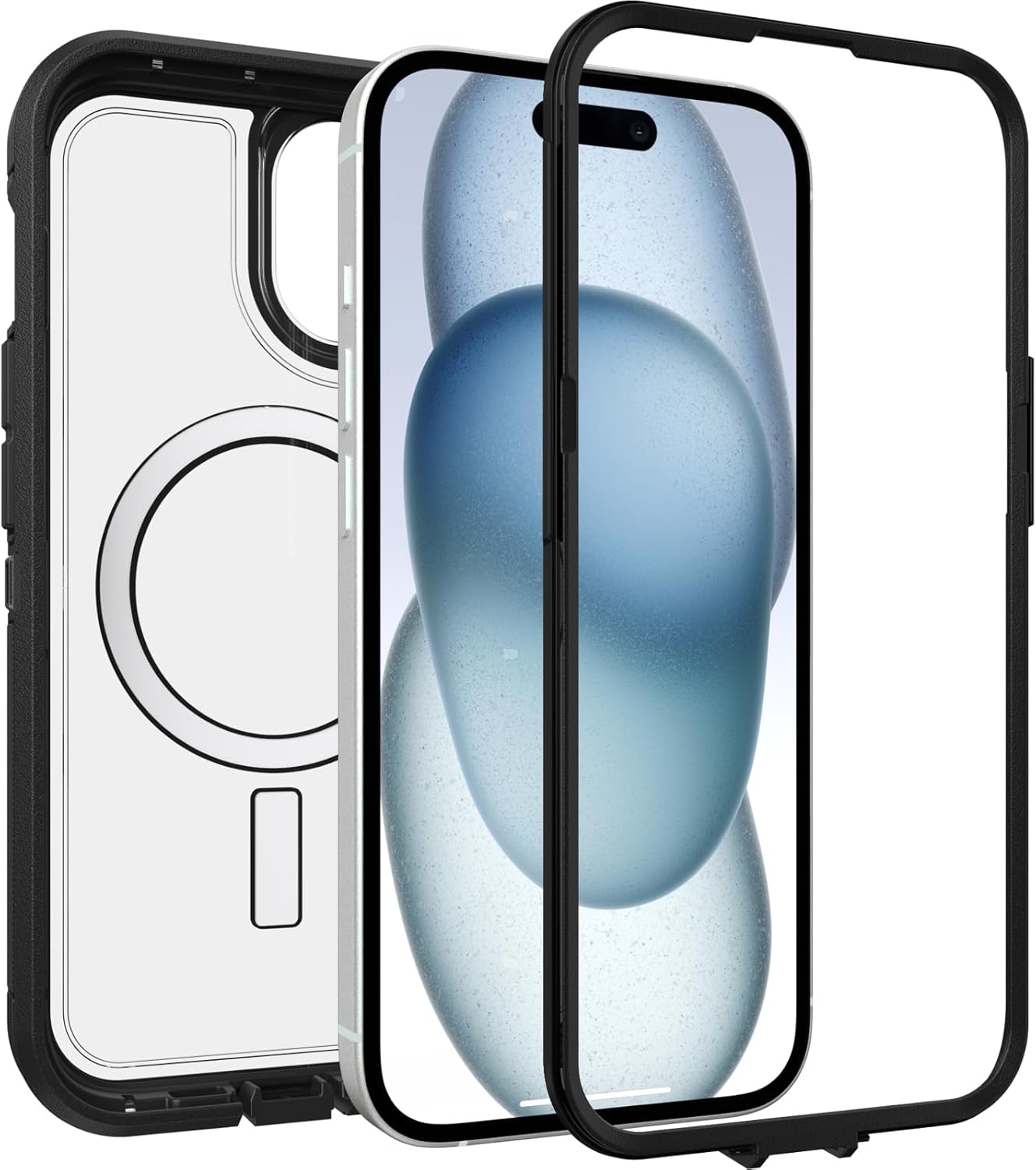 iphone 13 - OtterBox Defender XT Coque pour SKITTLES avec MagSafe, Antichoc, anti-chute, robuste, supporte 5 x plus de chutes que la norme militaire, Transparent/Noir – Image 5