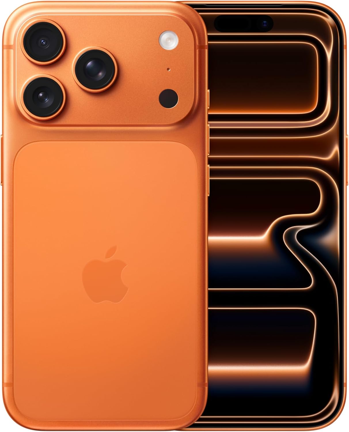 coque iphone 13 - Apple iPhone 17 Pro 1 To : écran de 6,3 pouces avec ProMotion jusqu'à 120 Hz, puce A19 Pro, autonomie prodigieuse, système de caméra Pro Fusion avec caméra frontale Center Stage ; Orange cosmique – Image 2