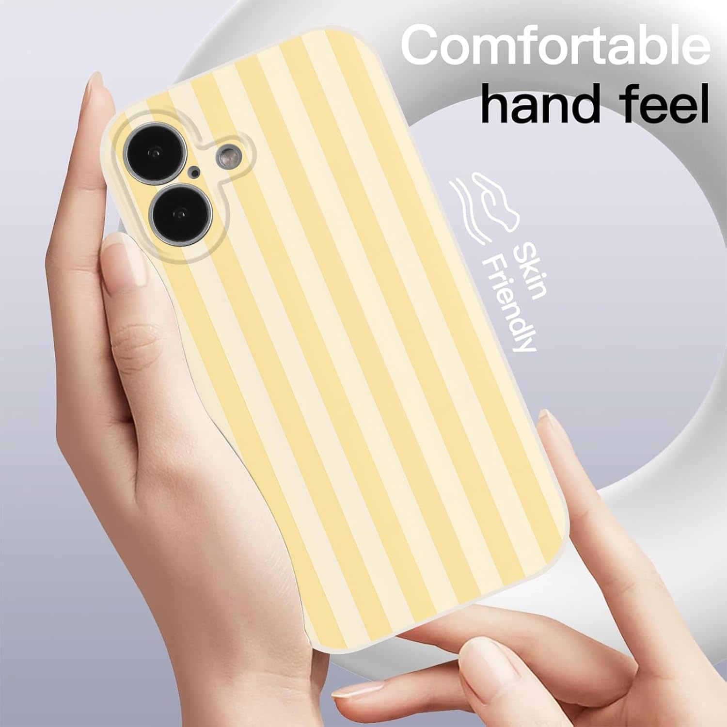 Coque iPhone 17 silicone rayures jaunes | France Coques – Image 7