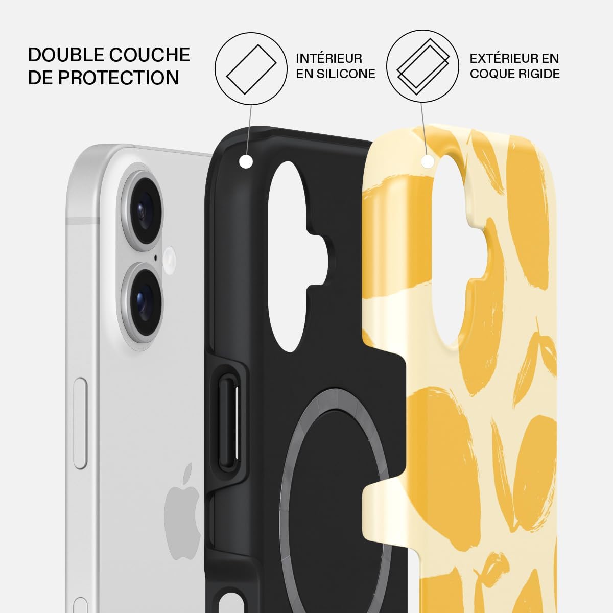 Coque iPhone 17 hybride double couche TPU | France Coques – Image 3