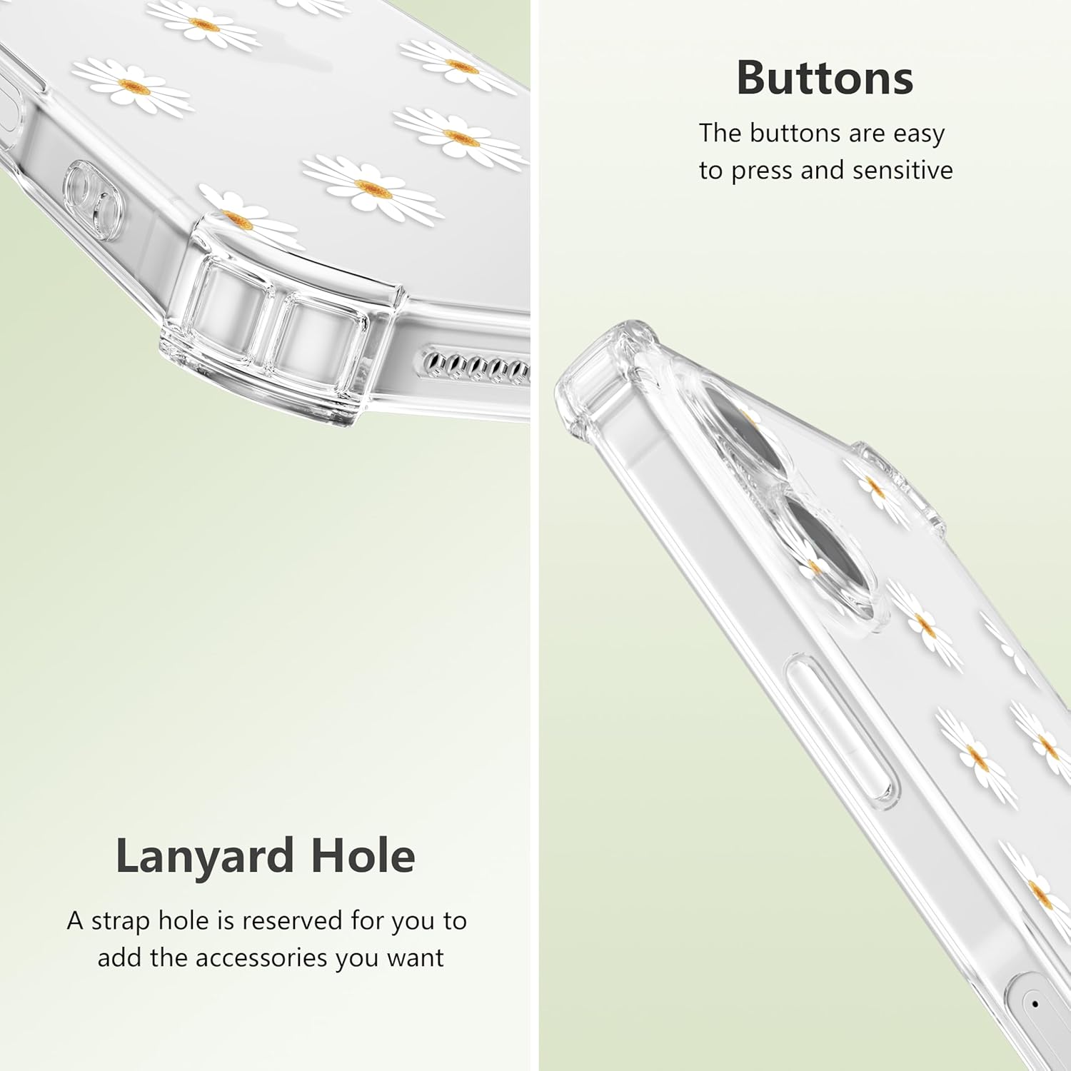 Coque iPhone 17 souple transparente motif marguerite | France Coques – Image 7