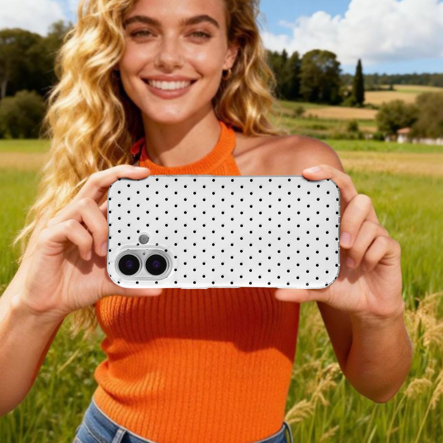 Coque iPhone 17 silicone TPU motif à pois esthétique | France Coques – Image 7