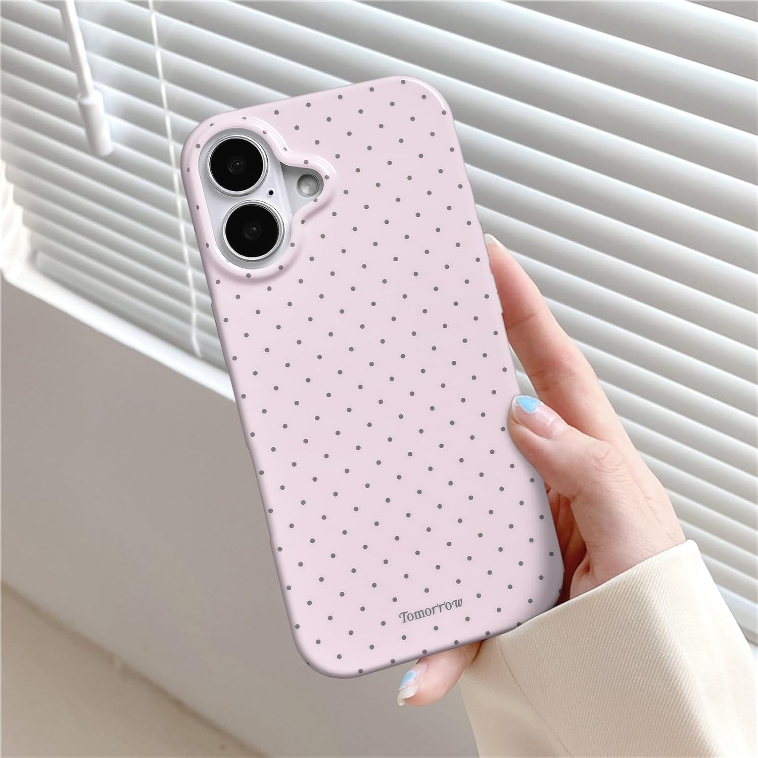 Coque iPhone 17 silicone TPU motif à pois | France Coques – Image 3