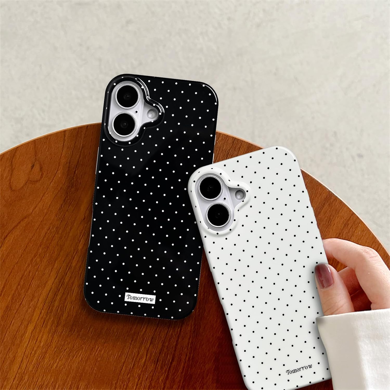 Coque iPhone 17 silicone TPU motif pois esthétique | France Coques – Image 4
