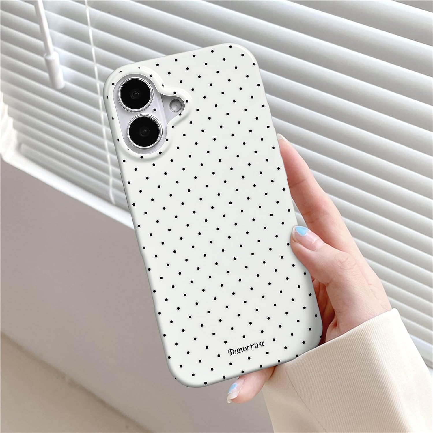 Coque iPhone 17 silicone TPU motif pois esthétique | France Coques – Image 3