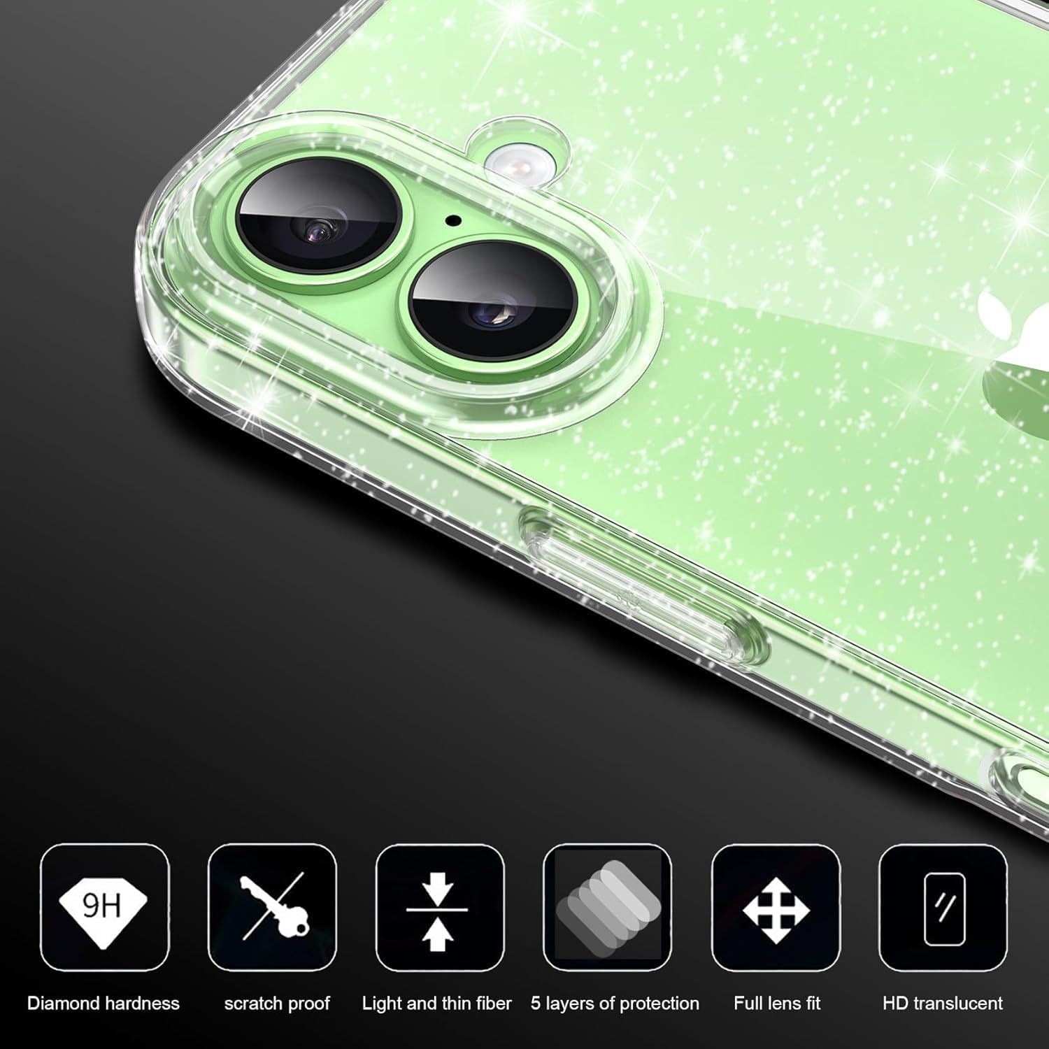 Coque iPhone 17 silicone TPU pailleté | France Coques – Image 9