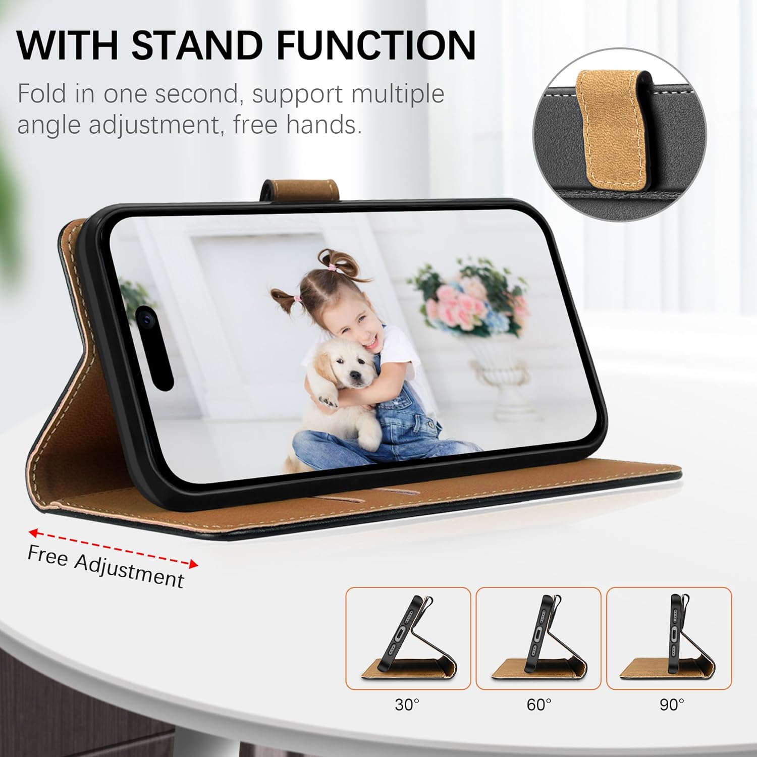 Coque iPhone 17 cuir premium rabat | France Coques – Image 7