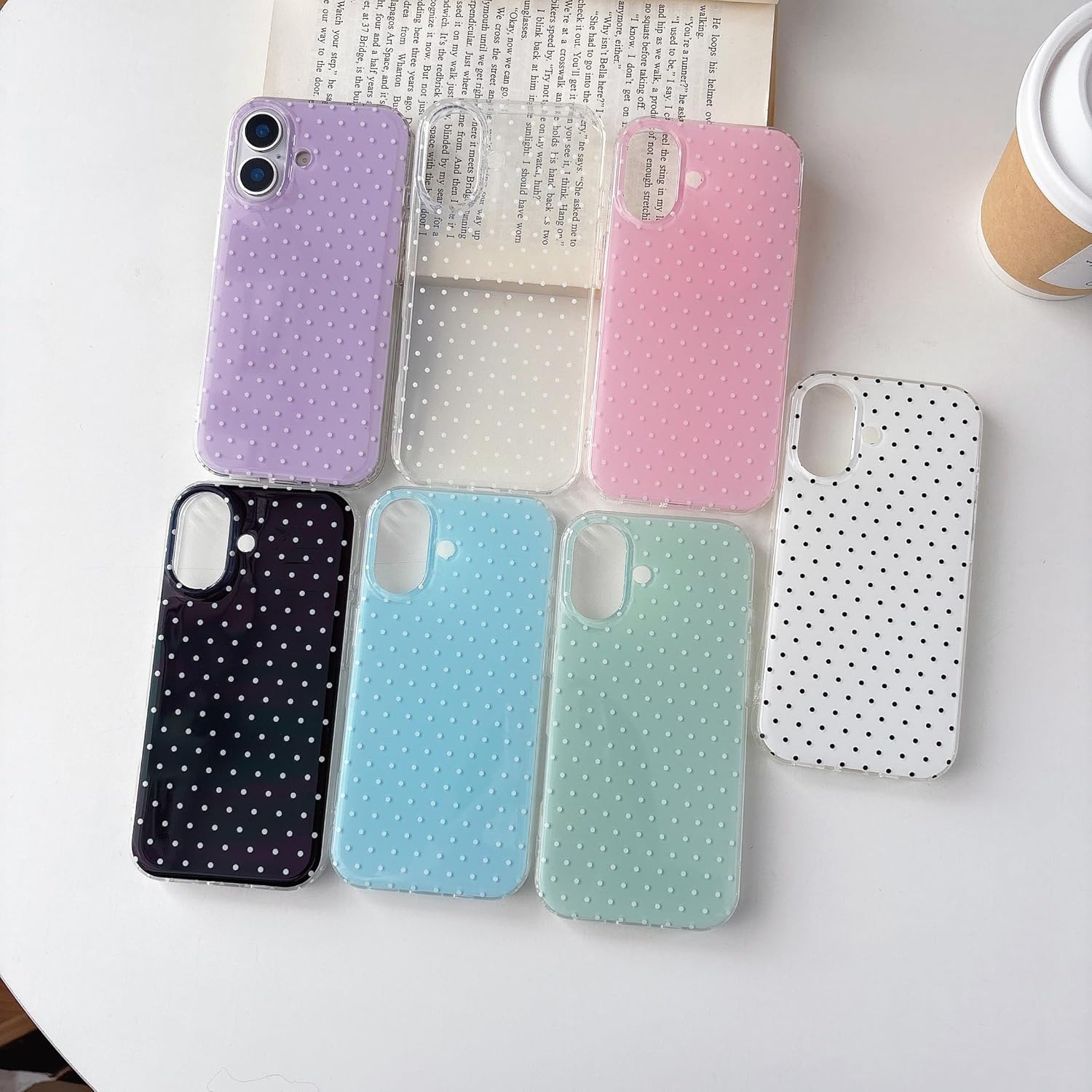 Coque iPhone 17 silicone TPU motif à pois esthétique | France Coques – Image 10