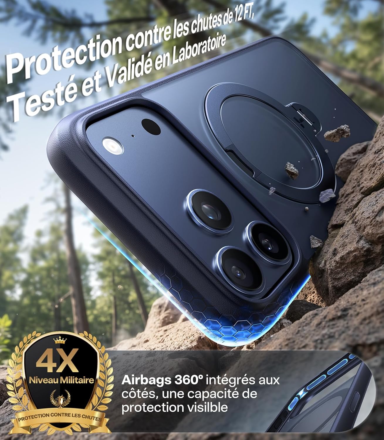 Coque iPhone 17 Pro Max antidérapante 360° | France Coques – Image 3