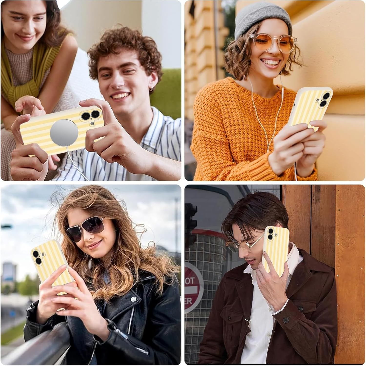Coque iPhone 17 silicone rayures jaunes | France Coques – Image 8