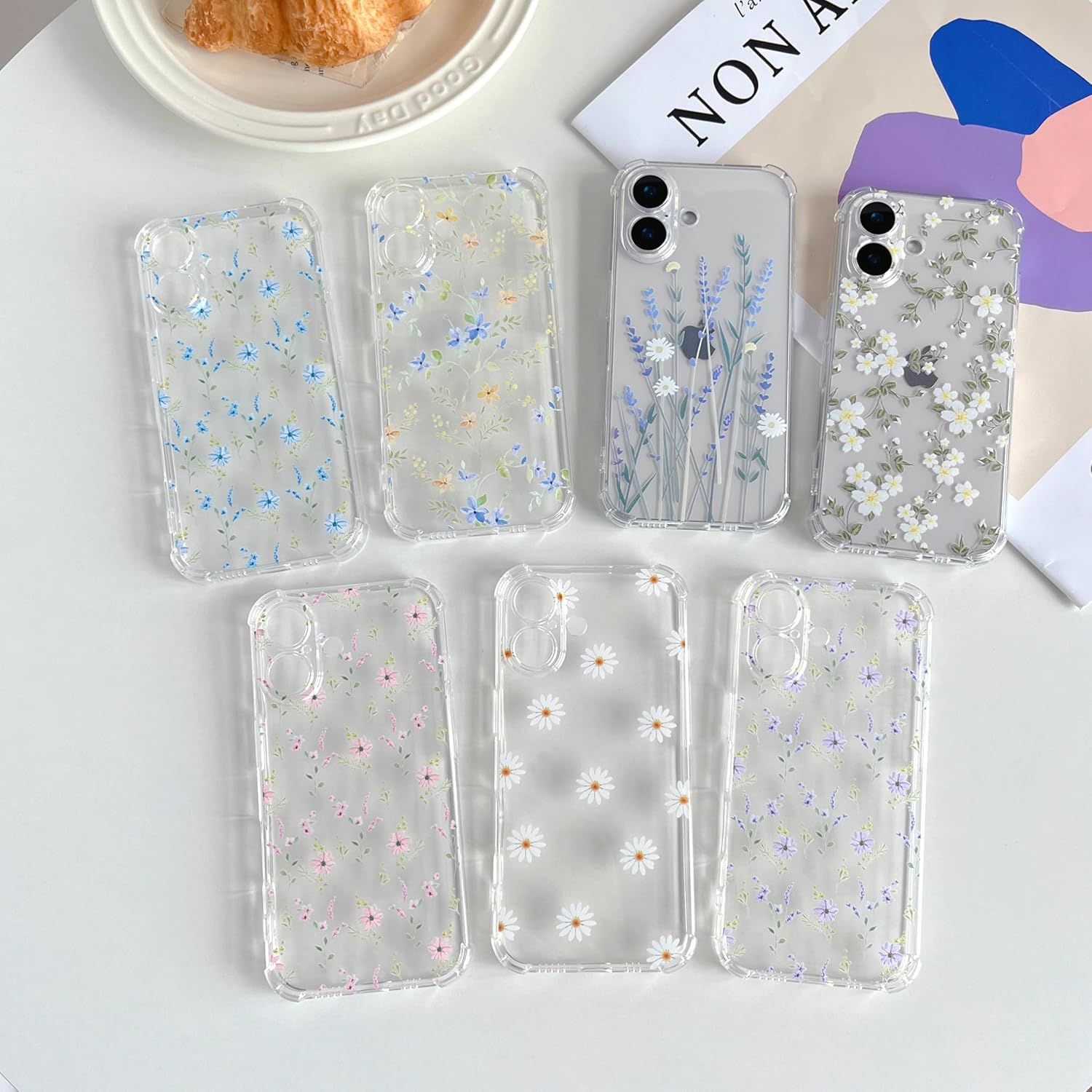 Coque iPhone 17 souple transparente motif marguerite | France Coques – Image 4