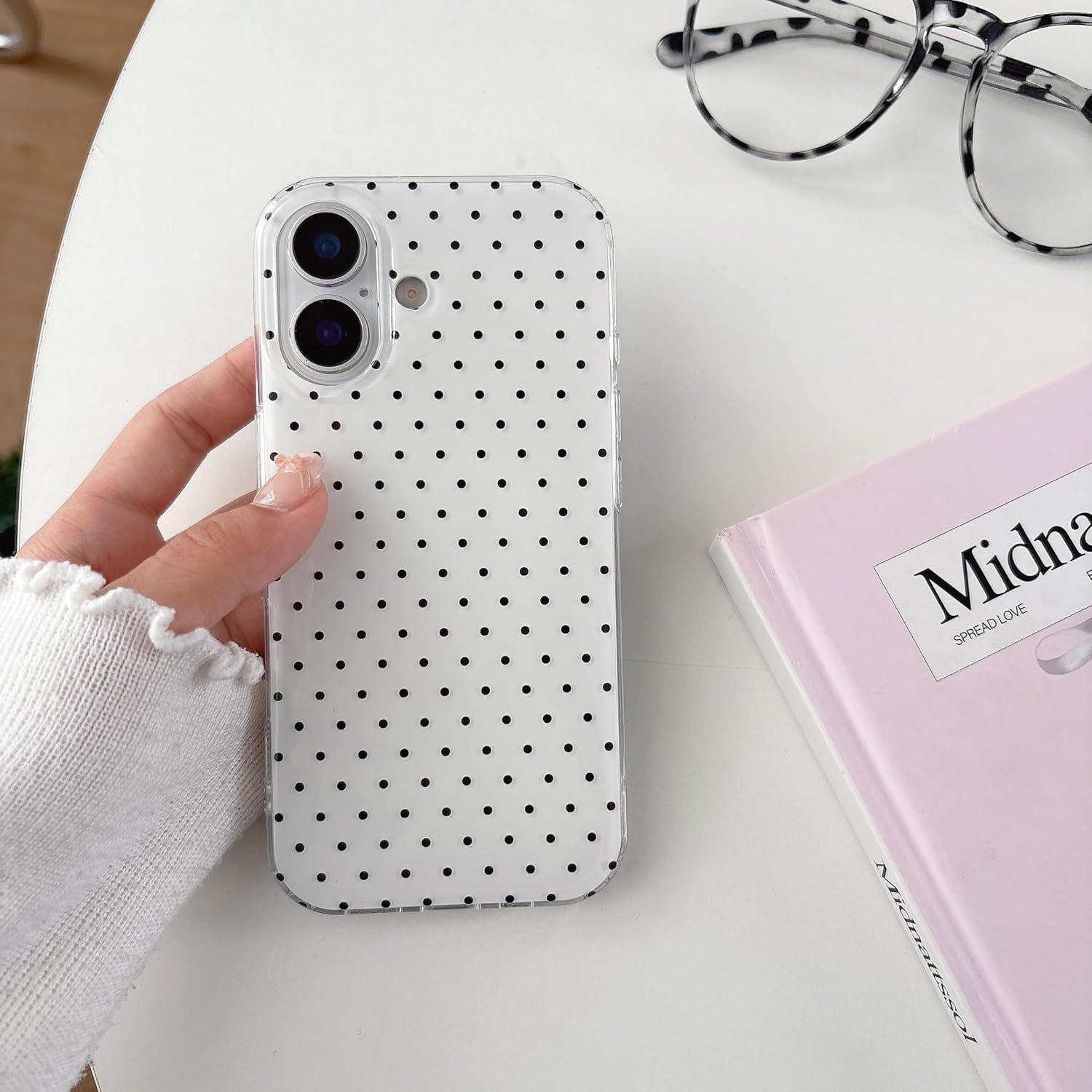 Coque iPhone 17 silicone TPU motif à pois esthétique | France Coques – Image 8