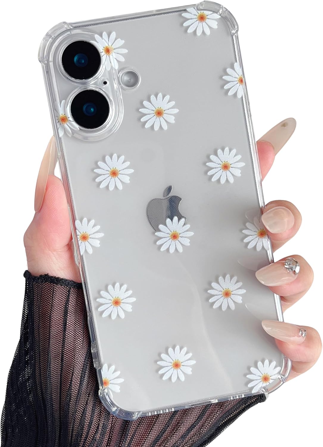 Coque iPhone 17 souple transparente motif marguerite | France Coques – Image 2