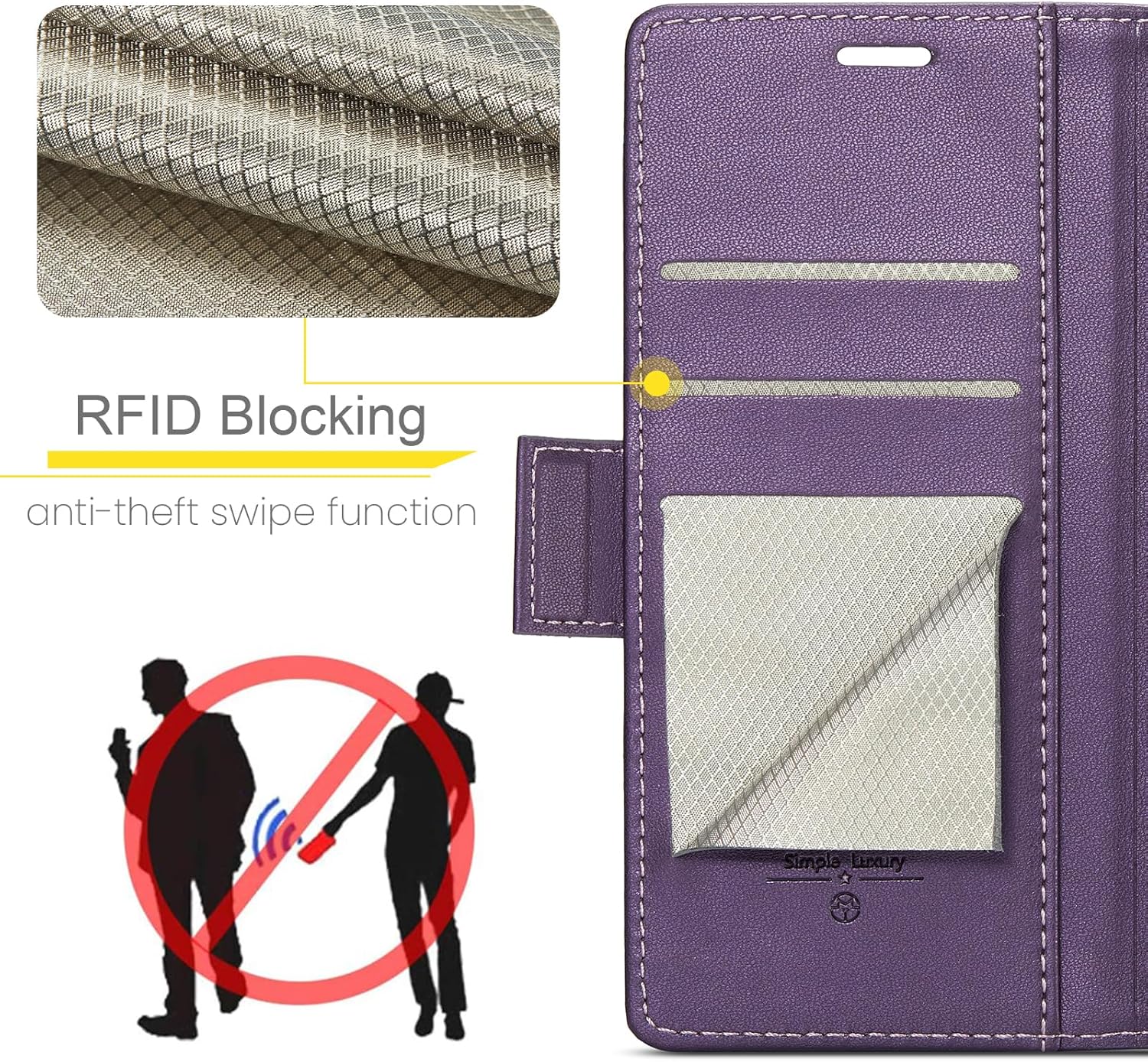 Coque iPhone 17 cuir PU protection RFID | France Coques – Image 3
