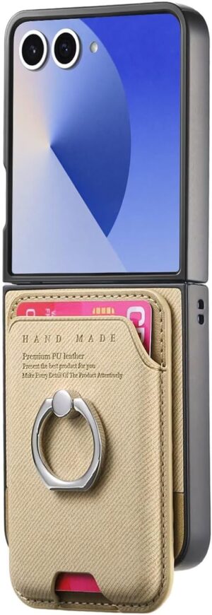 Coque Galaxy Z Flip8 rigide avec anneau kaki | France Coques