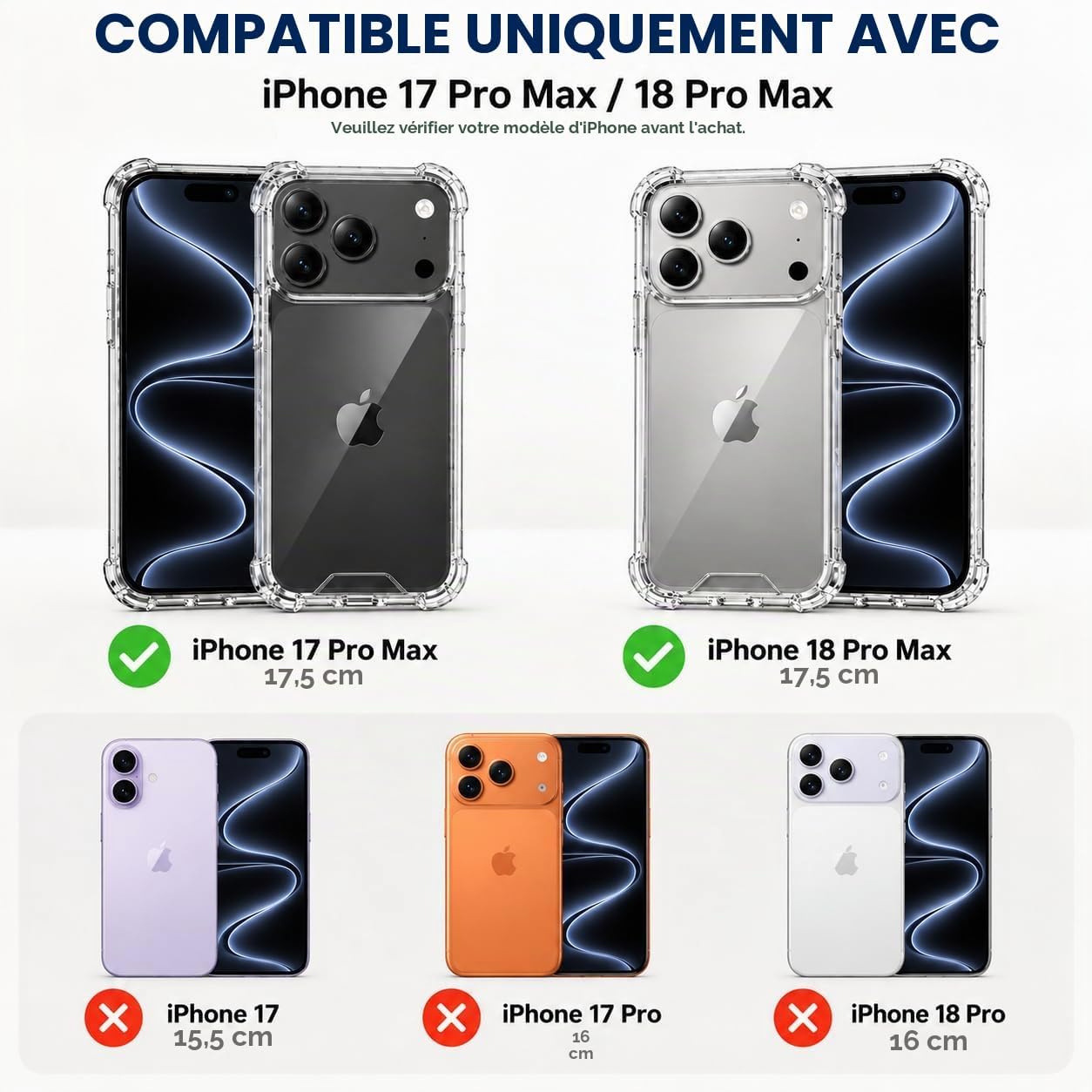 Coque iPhone 18 Pro Max transparente HD | France Coques – Image 7