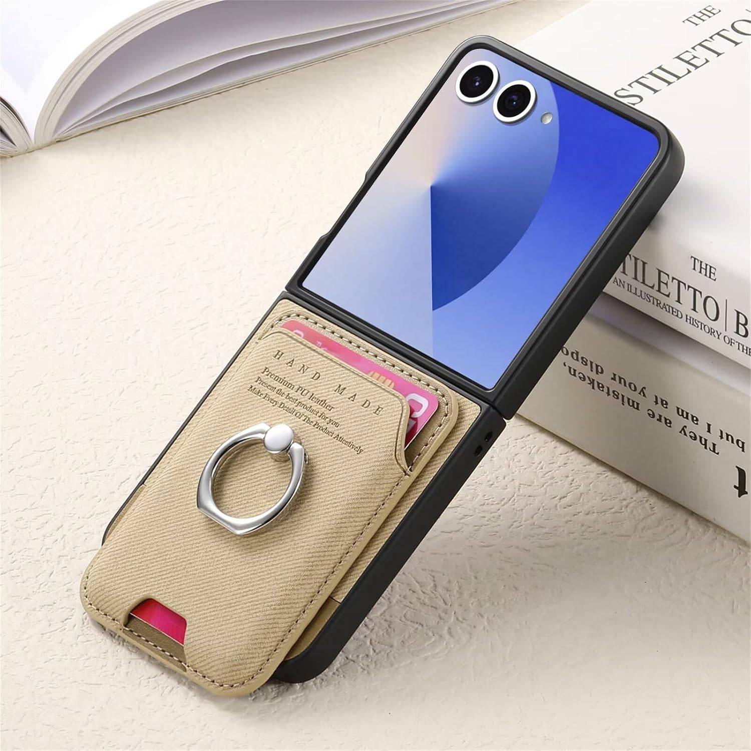 Coque Galaxy Z Flip8 rigide avec anneau kaki | France Coques – Image 7