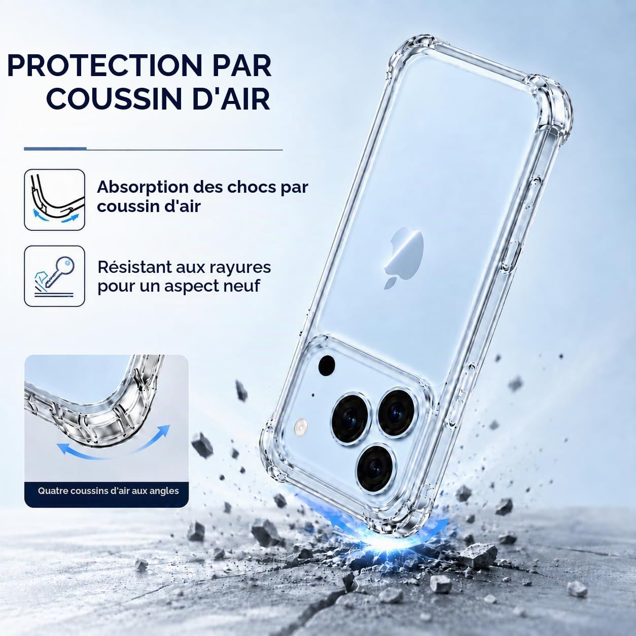 Coque iPhone 18 Pro Max transparente HD | France Coques – Image 5